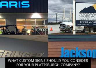 What Custom Signs Should You Consider For Your Plattsburgh Company?