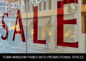 Turn window panes into promotional spaces.com