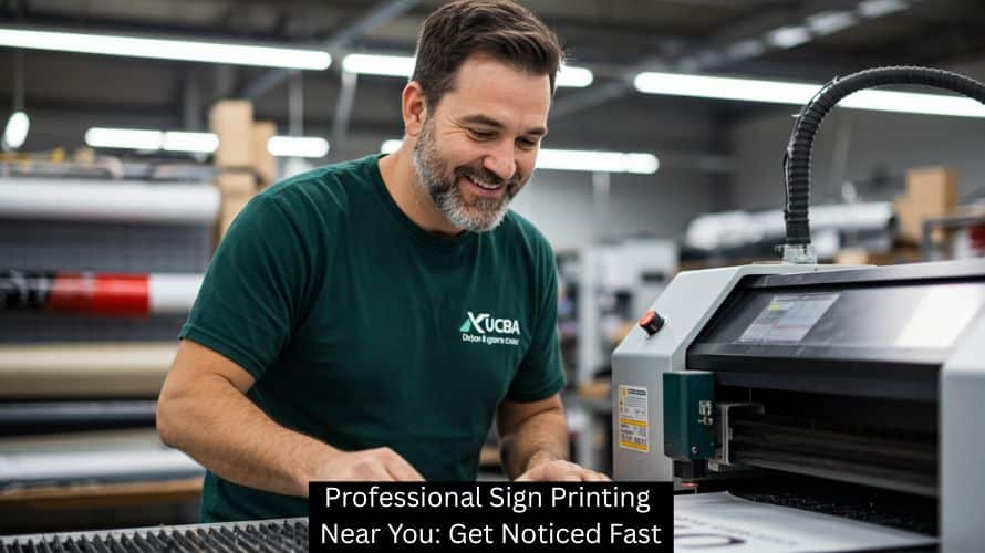 Professional Sign Printing Near You: Get Noticed Fast