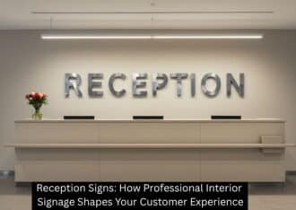 Reception Signs: How Professional Interior Signage Shapes Your Customer Experience - Plattsburgh Creative Signs
